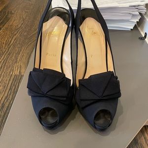 Christian Louboutin Miss Chacha slingback heels. Size 41